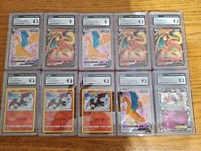 Lot Of 10 Graded CGC Slabs (Radiant Charizard, Charizard V's, Sylveon) for sale  Shipping to South Africa