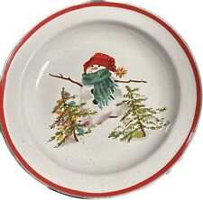 snowman enamel plate for sale  Houston