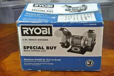 RYOBI 6" Bench Grinder 2.1 amp Wheel Model BGH61105B in Box 3600rpm 2.1A 120V for sale  Shipping to South Africa