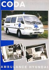 Hyundai H100 Coda Ambulance 2001 catalogue brochure RTW KTW na sprzedaż  PL