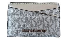 Billetera para tarjeta de crédito genuina con logotipo plateado de Michael Kors. PVP original £70, usado segunda mano  Embacar hacia Argentina
