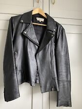 leather biker jacket for sale  TWICKENHAM