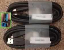 2 cables escáner de impresora macho USB 3.0 A para HP Brother Epson Canon Dell, usado segunda mano  Embacar hacia Argentina