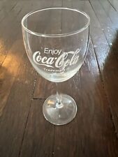 Coca Cola glass cup Collectors Wine Glass Rare Coke Logos for sale  Shipping to South Africa