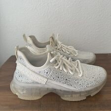 Usado, Tênis de concerto Steve Madden feminino Maxima-R com strass enfeitado branco, 8M comprar usado  Enviando para Brazil