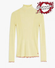 VVB Victoria Beckham - Turtleneck Ribbed - knit Jumper In Butter Yellow  na sprzedaż  PL