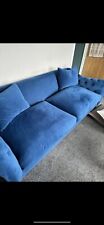 Seater sofa blue for sale  SWADLINCOTE