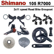 Shimano 105 R7000 2x11 conjunto de grupo de velocidade R7000 kit de bicicleta de estrada freio aro cassete comprar usado  Enviando para Brazil