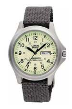 Męski zegarek Lorus Lumibrite w stylu wojskowym | koperta ze stali nierdzewnej | RXF41AX7 na sprzedaż  Wysyłka do Poland