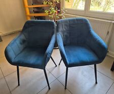 Lot chaises bleu d'occasion  Grenoble-