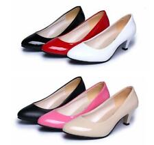 Sapatos sociais femininos salto baixo biqueira redonda sapatos OL sapatos casamento meninas comprar usado  Enviando para Brazil