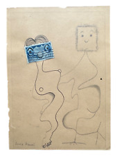 Max Ernst /Collectors Stamp, Ink Drawing and Collage, signed for sale  Shipping to South Africa