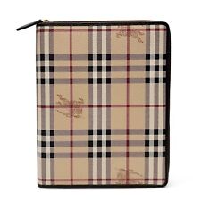 Burberry Haymarket Check Coated Logo Canvas iPad 2 Zip Cover Case for sale  Shipping to South Africa