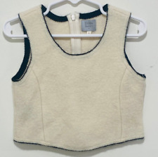 Used, Hilda Henri Kids Size 6 Ivory Wool Vest Back Zip New Without Tags for sale  Shipping to South Africa