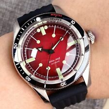 Usado, Relógio de mergulho masculino mostrador vermelho NH35A 40mm luminoso 20ATM safira impermeável 120 cliques comprar usado  Enviando para Brazil