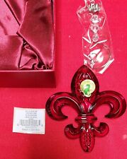 Ornamento 2013 Waterford Red Fleur De Lys novo na caixa comprar usado  Enviando para Brazil