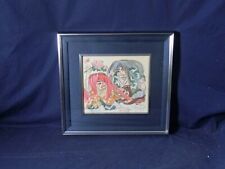 MORI YOSHITOSHI "kabuki" Signed Framed Original Japanese Woodblock Print Art, used for sale  Shipping to South Africa