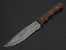 Used, 11.5" CUSTOM HAND MADE DAMASCUS STEEL HUNTING KNIFE ROSEWOOD HANDL W/SHEATH 8715 for sale  Shipping to South Africa