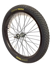 Roda de liga leve dianteira de bicicleta 20" preta com pneu mangusto 2,125" bicicleta BMX #A58 comprar usado  Enviando para Brazil