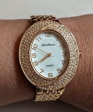 Justine Simmons Rose Gold Oval Adjustable Watch Dial Quartz Crystal Bezel NEW for sale  Shipping to South Africa