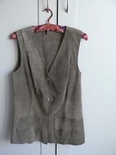 Vintage waistcoat suede for sale  WORTHING