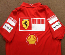 Usado, Camisa polo oficial Ferrari Marlboro 2008 Puma código de barras F1 Team Issue Pit Crew comprar usado  Enviando para Brazil