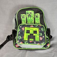 Mochila Mojang Minecraft e lancheira combo 16" quadriculada preta verde trepadeira comprar usado  Enviando para Brazil