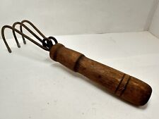 Vintage Garden Tool | 3 Claw Prong Tine CULTIVATOR Spring-Tooth Hoe Spreader, used for sale  Shipping to South Africa