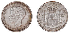 10 centavos de plata - 10 centavos de plata Alfonso XIII Puerto Rico, 1896. XF segunda mano  Embacar hacia Argentina
