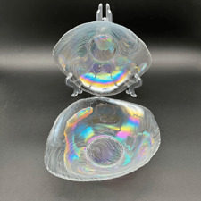 Tazones de vidrio iridiscente transparente de colección - juego de 2, vajilla, porción, vajilla segunda mano  Embacar hacia Argentina