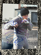 Foto colorida Sylvester Stallone "Rocky" autografada 16x20 sombra boxe prova ASI comprar usado  Enviando para Brazil