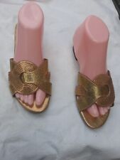 Ladies gold slippers for sale  ORPINGTON