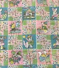 Vintage nursery fabric for sale  Overton