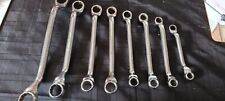 SET OF 8 BRITOOL RING SPANNERS 1 1/8 TO 1/2 for sale  Shipping to South Africa