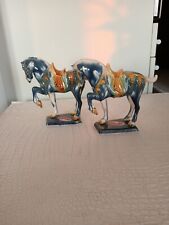 Coppia cavalli ceramica usato  Trieste