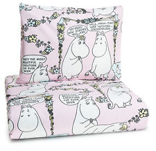 Käytetty, Moomin Duvet Cover Pillowcase Lempimuumi My Hero Pink Finlayson 120 x 160 myynnissä  Espoo