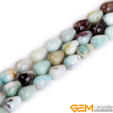 Usado, 10x15mm Natural Teardrop Amazonite Gemstone Loose Beads For Jewelry Making 15" comprar usado  Enviando para Brazil