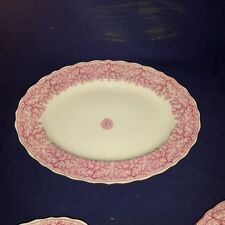 Platos antiguos FURSTENBERG porcelana ~ Park Lane rosa para servir (4 piezas) ~ excelentes, usado segunda mano  Embacar hacia Argentina