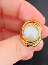 14 quilates oro mabe anillo de perlas art nouveau diseño 6 gramos segunda mano  Embacar hacia Argentina