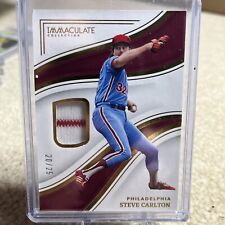 2023 immaculate baseball Patch Relic 20/25 Steve Carlton Phillies, used for sale  Shipping to South Africa