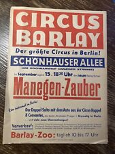 Werbung plakat circus gebraucht kaufen  Hamburg