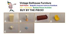Muebles vintage de plástico suave Marx a presión (imaginación casa de muñecas) segunda mano  Embacar hacia Mexico