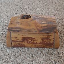 Vintage 1970s Oregon Artisan Hinged Wood Log Box for sale  Shipping to South Africa