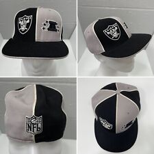 Boné chapéu vintage Oakland LA Vegas Raiders 7-3/4 ajustado 6 painéis flat Bill Reebok comprar usado  Enviando para Brazil