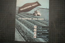 Caterpillar Farm plowing Vintage D2 Tractor Dozer Brochure manual magazine CAT d'occasion  Expédié en France