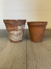 Used, Vintage terracotta pots 10cm X 10cm X 10cm ,  9cm X 9cm X 9cm G145 for sale  Shipping to South Africa