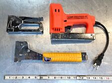 Used, lot of 3 staplers Arrow Staple/ Electric Nail Gun, HT50P Hammer Tacker, & GERMAN for sale  Shelburne Falls