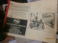 Velocette sales brochure for sale  MANCHESTER