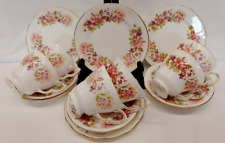 Vintage 16 Piece Colclough Bone China Tea set with 'Wayside' Floral Design for sale  Shipping to South Africa