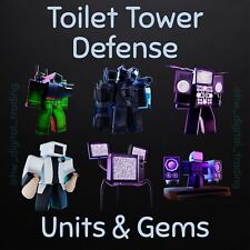 Toilet Tower Defense (TTD) - Units & Gems - 500 Gems With Each Unit - Cheapest for sale  Shipping to South Africa